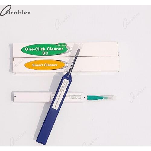 2 PCS One Click Cleaning Pen Fiber Cleaner 1.25mm LC 2.5mm SC For Fibre Optic Connector SC FC ST Universal Connector Ftth Tools