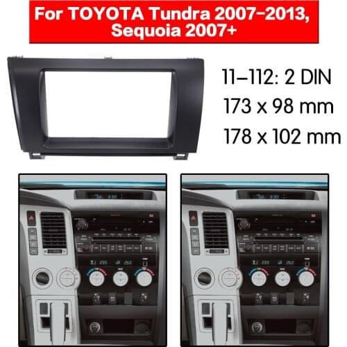 Stereo Panel Plate Car Radio Fascia Surround For TOYOTA Tundra 2007-2013 Sequoia 2007+ DVD Refitting Frame Dash Kit