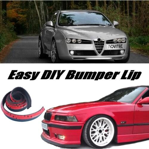 Bumper Lip Deflector Lips For Alfa Romeo 159 AR 2005~2016 Front Spoiler Skirt For Car Tuning / Body Kit / Strip / Front Skirt