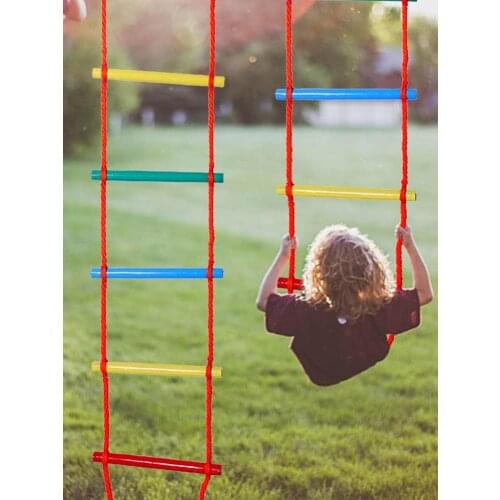 High-quality Climbing Rope Ladder For Kids Wooden Hanging Ladder For Outdoor Climbing Ladder Playing Dropshipping