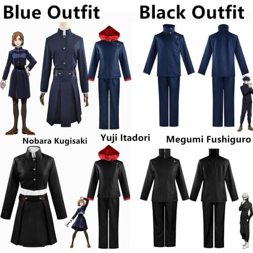 Jujutsu Kaisen Cosplay Costume Jujutsu Kaisen Yuji Itadori Nobara Kugisaki Megumi Fushiguro Ryomen Sukuna Kimono Uniform Wigs