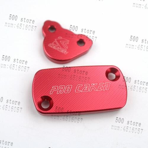 CNC Front & Rear Brake Reservoir Fluid Cover Fit CR125 CR250 CR150R CRF250R CRF250X Motorcycle MX Enduro Motard