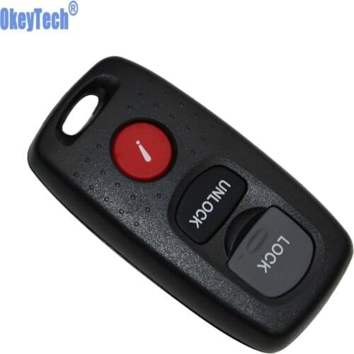OkeyTech 3 Buttons Replacement Shell Remote Control Car Key Keyless Case Housing Fob for MAZDA 3 6 MPV Protege 5 Free Shipping