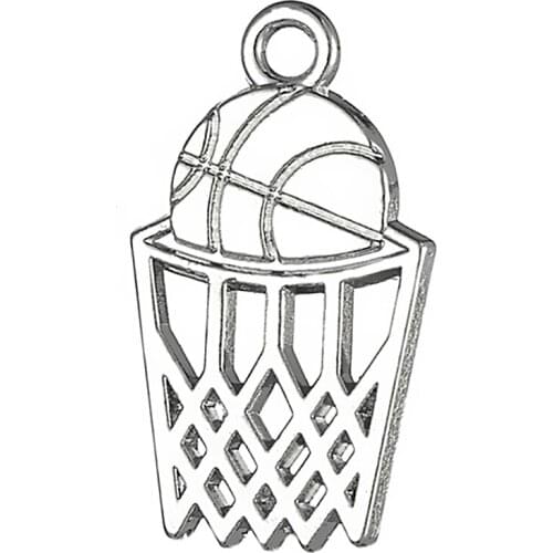 Popular street basket ball accessories basketball net combination of metal hollow pendants can be wholesale