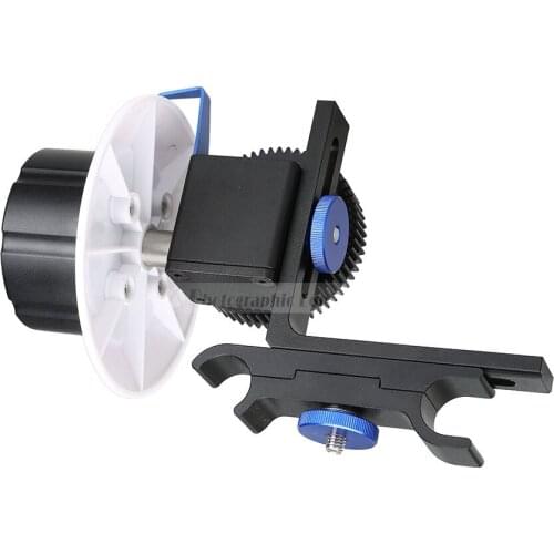 Follow Focus with Adjustable Gear Ring Belt 15mm Rod Mount Support System for Canon Nikon SONY DSLR Camera Rig