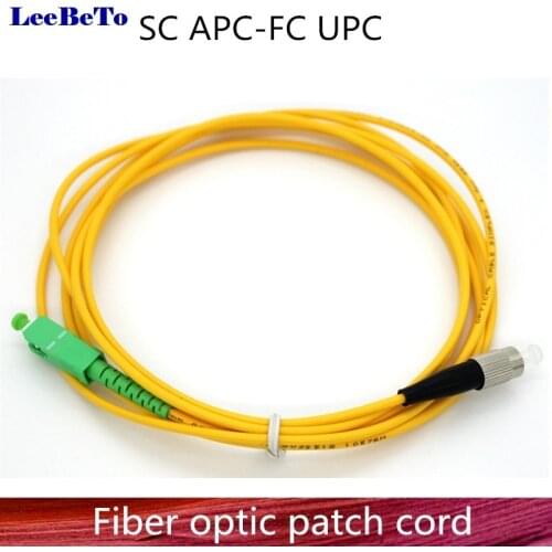SC/APC to FC/UPC Fiber Optic Patch Cord Cable LC-LC 1m/3m/5m/10m/20m/30m Jumper Single Mode Simplex Fiber Optic Patch Cord