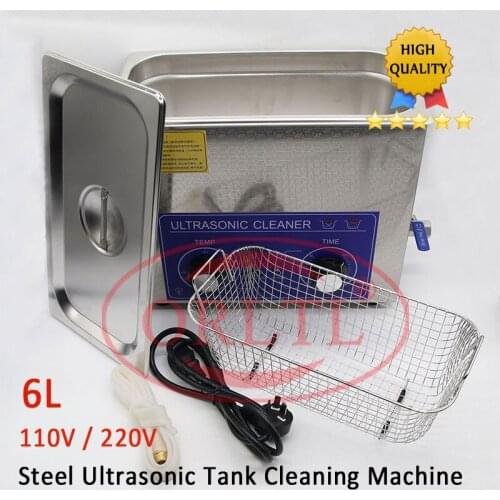 ORLTL 6000ML Ultrasonic Vibratortion Bath Cleaner 6L 40KHz 180W Fuel Tank Ultrasonic Cleaning Machine For Pump Parts OR7040
