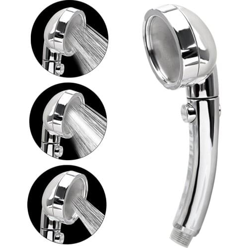 HOOMIN 360 Degrees Rotating Shower Head Three Modes Adjustable Shower Head Water Saving High Pressure