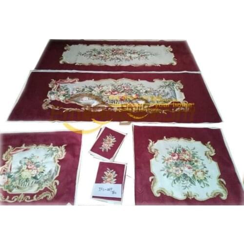 Embroidery Finished Sofa Covers Square Sofa Chair Decor Needlepoint Hand Woven Wool Varies Rectangular Sofa Cushions