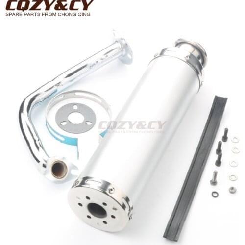 Scooter high performance exhaust pipe for Benzhou YY50QT-27 50cc 2-stroke
