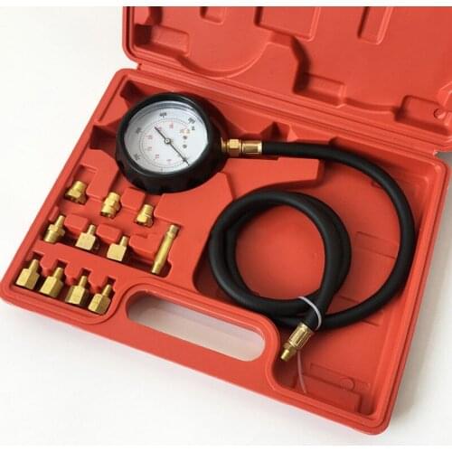 1 Set Car Fuel Pressure Testers Auto Car Wave Box Cylinder Pressure Meter Oil Pressure Tester Gauge Diagnostic Test Kit