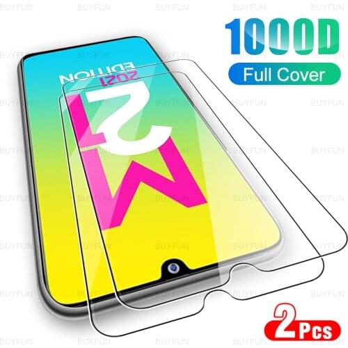 2pcs Full Cover screen protector film For Samsung Galaxy M21 2021 Explosion proof tempered protective glas for galaxy m 21 21m
