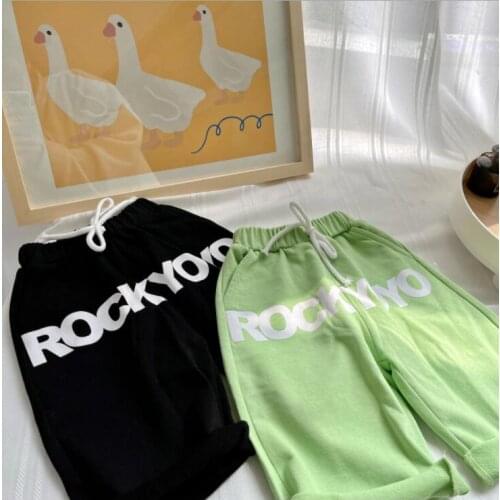 2021 new girls boys long pants cotton summer cool kids pp pants