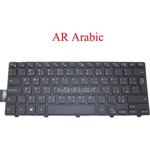 AR Keyboard For DELL For Inspiron 14 5447 3441 3442 5442 5445 5451 5452 5455 5457 5458 5459 V147125AK1 0Y4DHJ Y4DHJ Arabic new