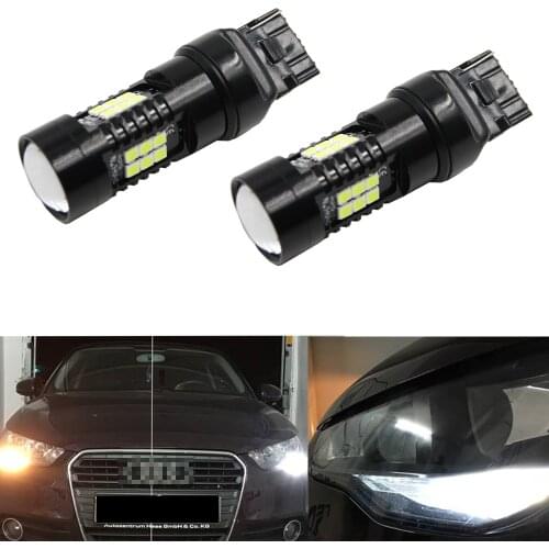 Car T20 7440 LED DRL Canbus No OBC Daytime Running Light For Audi A1 8X (2012-2018)