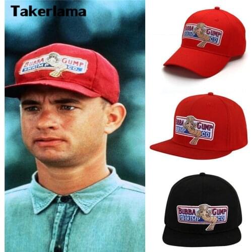 1994 GUMP SHRIMP Baseball Cap Men Women Sport Hats Summer Cap Embroidered Casual Hat Forrest Gump Caps Costume Wholesale