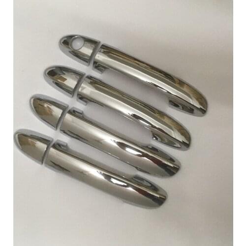 For KIA Spectra 2004-2009 Cerato Chrome Trim Exterior Door Handle Covers 2005 2006 2007 2008 Accessories Stickers Car Styling