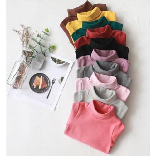 Spring Autumn Kids Girls T shirt Fashion Long Sleeve Boys Tops Tees Casual Cotton Child Clothes RT594