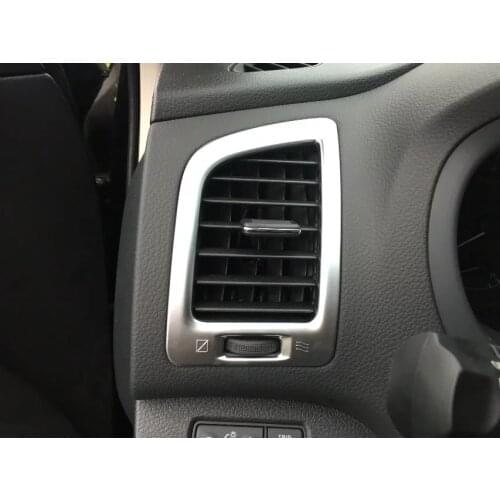 For Nissan Teana 2016 2PCS ABS Chrome Car Sides Front Air-conditioning Outlet Trim Cover Car Styling Accessories