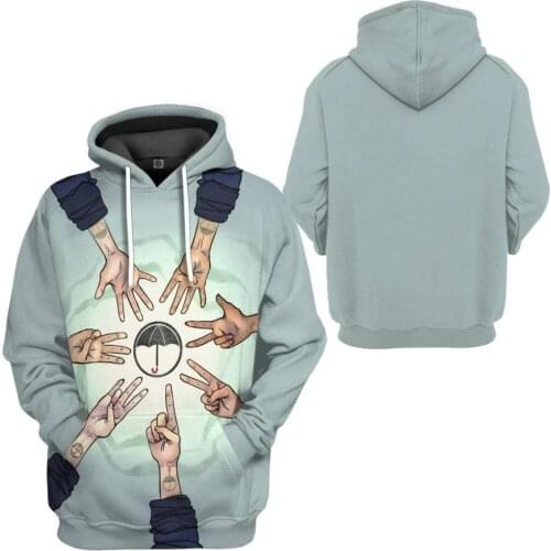 The Umbrella Academy cosplay Hoodies Fashion Casual Hooded Sweatshirts Oversized Pullover Outerwear