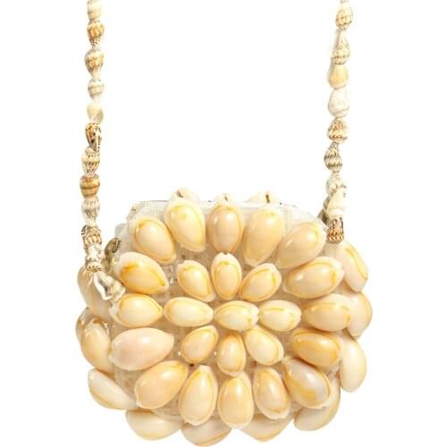 Natural Shell Conch Wallet Coin Purse Handmade Shell Bag Jewelry Portable Shoulder Bag Messenger for Kids Girls Gifts Craft