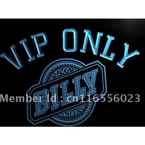 LA812- VIP Only Billy Beer LED Neon Light Sign home decor crafts
