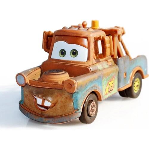 Disney Pixar Cars 2 Race Team Mater Metal Diecast alloy classic Toy Car model for children gift 1:55 Brand toys New In Stock