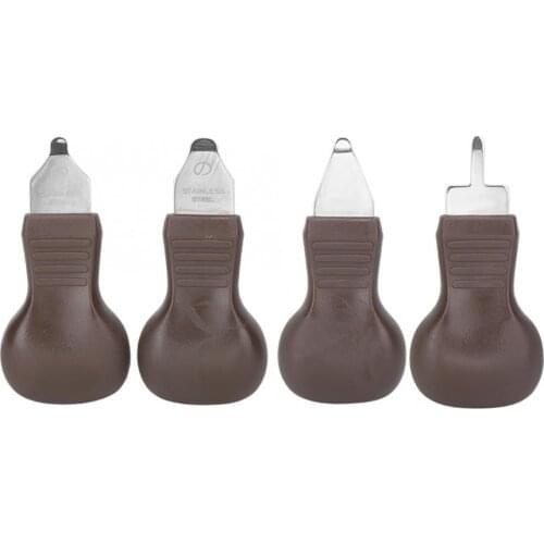 4pcs Portable Metal Plastic Watch Pry Kit Watch Case Cover Opener Remover Watch Repair Tool Kit for Watchmaker