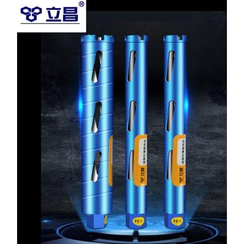 LICHANG Dry Type Water Drill Bit Set 370mm Wall Concrete Core Hole Opener Diamond Drilling Tools Parts Perforator Rebar Brick