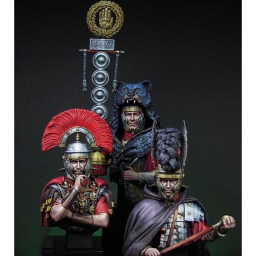 New Unassembled 1/12 The Might of Rome include 3 bust soldier Resin Kit DIY Toys Unpainted resin model