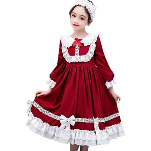 Girl Princess Dresses Beauty Belle Cosplay Costume Christmas Halloween Party Girl Princess Dress Children Party Clothes 3-14Year