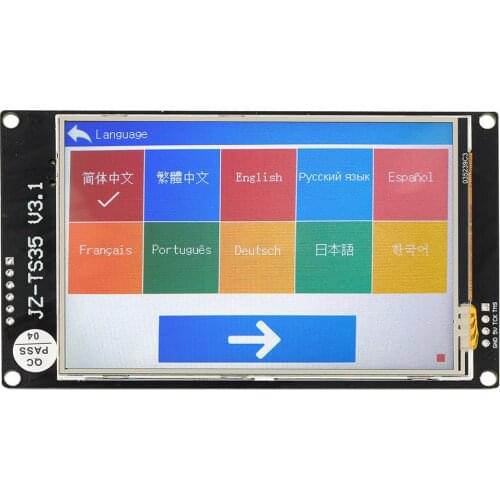 Full-color 3.5 Inch LCD WIFI Touch Display Screen 480*320 PX for 3D Printer