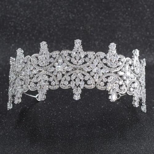 2019 New Crystal Cubic Zirconia Bridal Wedding Soft Leaves Headband Hairband Tiara Hair Jewelry Accessories Hairpieces CHA10025