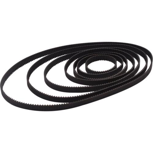 3D Printer Belt GT2 Closed Loop Rubber 2GT Timing, 1250 1310 1324 1340 1350 1360 1434 1440 1474 1500 1512, Width 6mm
