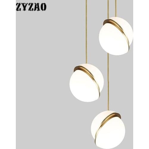 Nordic Simple Post-Modern Designer Pendant Lights Dining Room Restaurant Bar Clothing Stores Pendant Lamp Kitchen Glass Hanglamp