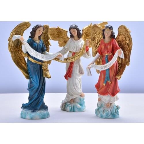 The Catholic Holy Gospel Church supplies religion Jesus manger statue of an angel gift ornament figures Christ figurine