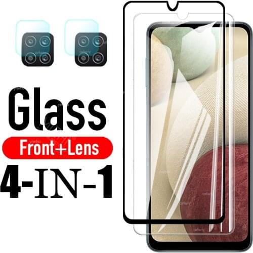Glass on For Samsung Galaxy A12 Tempered Glass For Galaxy A12 SM-A125F/DSN SM-A125F/DS Screen Protector Phone Film A125 6.5"