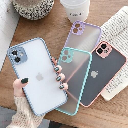 Shockproof Camera Protection Phone Case on For iPhone 11 Pro Max SE 2020 Xr X Xs Max 8 7 6 6s Plus 360 Silicone Protection Case