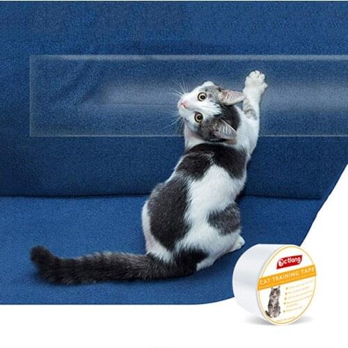 Pet Sofa Protection Tape Anti-ScratchCat Training Tape Scratch Guard Mat Furniture and LeatherProtector Tape For Cats and Pets