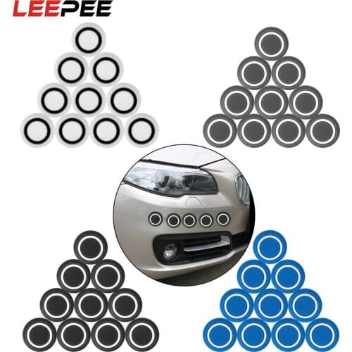 LEEPEE 10 Pcs/pack 2.5cm Anti-rub Moulding Round Protective Sticker Car Door Guard Corner Bumper Protector Door Edge Trim Guard
