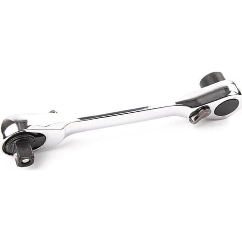 2 In 1 Dual Head Ratchet Socket Wrench 72 Teeth Mini Hex Bit Driver Screwdriver Handle Two-way Quick Release Wrench Spanner