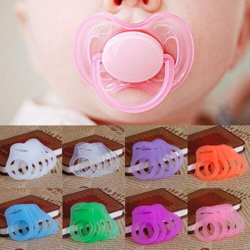 2020 New 5Pcs Multi Colors Baby Silicone Dummy Pacifier Holder Clip Adapter for MAM Rings