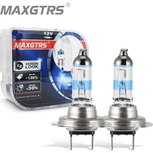 2x 100W H1 H7 H4 H8 H11 9005 HB3 9006 HB4 Car Halogen Fog Light HeadLight DRL HOD Lamp 5000K Dark Blue Glass Replacement Bulb