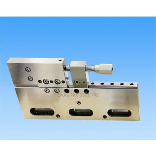 AC-705-100 Precision SUS440C Stainles Steel EDM Vise Fine Adjustment and Manual Type EDM Jig Tools EDM Clamp for Wire-cut EDM