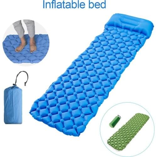 Car Inflatable Bed Moistureproof Picnic Mat Car Travel Sleeping Pad Off-road Air Bed Camping Mat Inflatable Cushion Air Mattress
