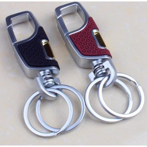 Car Keychain Mens Fashion Creative Key Holder Keyring Birthday Gift Metal Key Ring Car-styling Auto Accessories