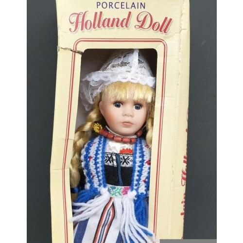 Big Vintage Retro Porcelain Holland Doll Palace Girl Doll Home Decoration Antique Ornaments Christmas Gift 27cm
