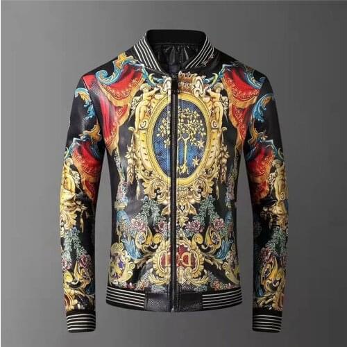 ColorHalo Men's Faux Leather Jackets