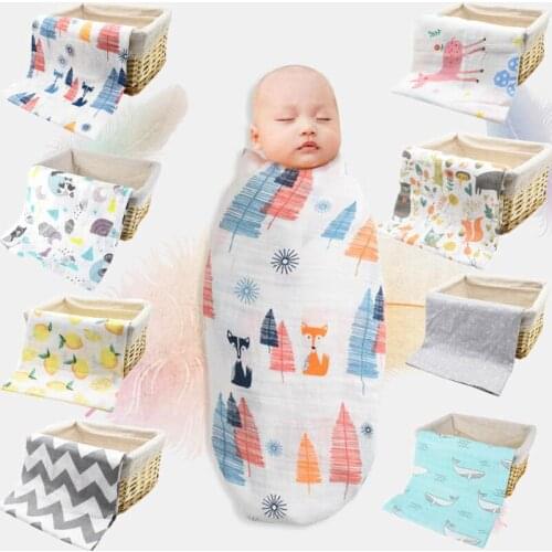 Baby Blanket Cotton Soft Infant Swaddles Newborn Blankets Bath Gauze Infant Wrap Sleepsack Stroller Cover Play Mat Baby Bedding