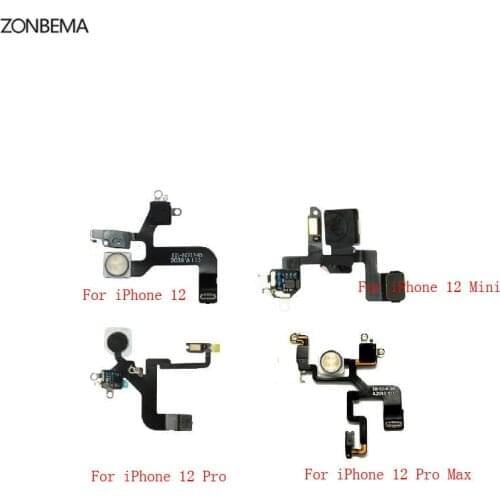ZONBEMA Original Proximity Distance Ambient Flash Light Sensor LED Flex Cable Repair Parts For iPhone 12 mini 12 Pro Max